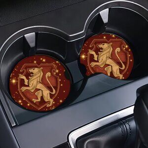 Harry Potter Inspired Car Coasters - Gryffindor!